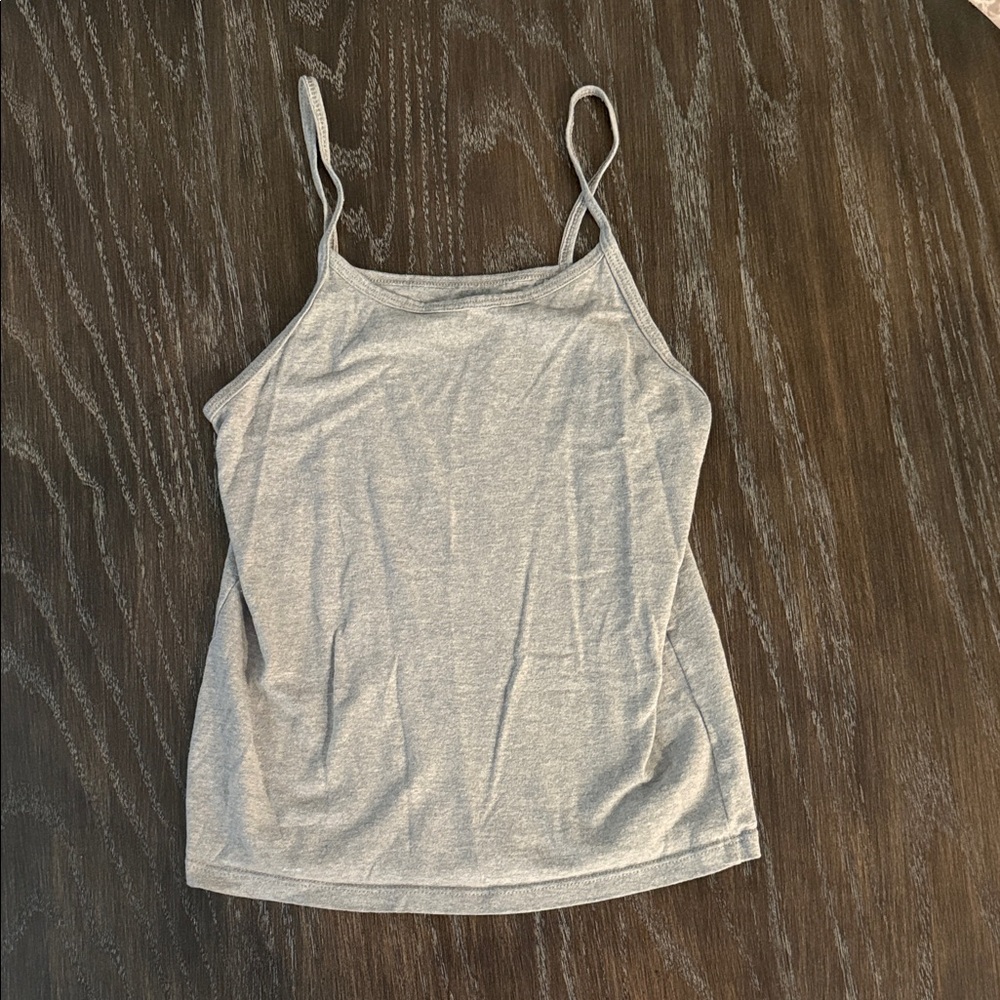 Hanes Women's Light Gray Spaghetti Strap
